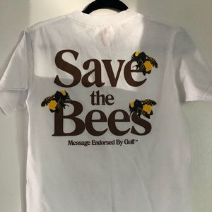 golf wang flower boy save the bees white t shirt